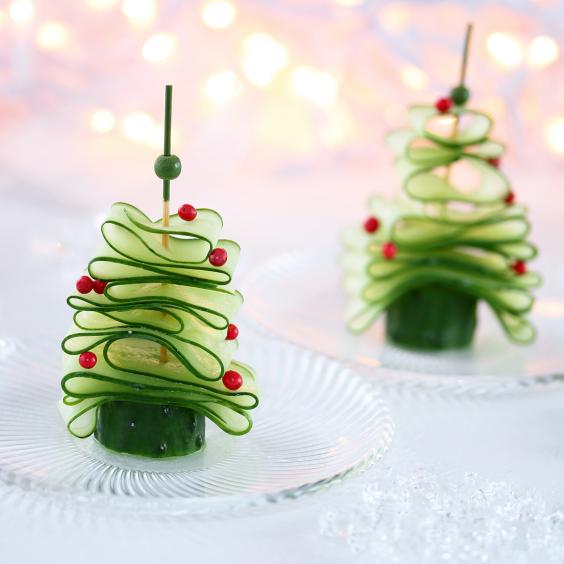 Vegetarisches Weihnachtsessen Gemüse